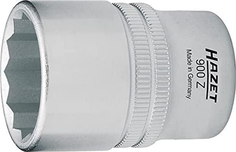 HAZET 900AZ-31/32 44 mm 12-Point Traction Profile Socket - Chrome-Plated/Polished