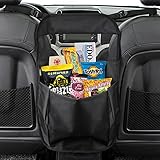 MATCC Car Seat Back Organizer Seat Partition Storage Bag Seat Central Storage Seat Kids Toy Storage, Back Seat Protector / Kick Mat