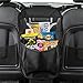 MATCC Car Seat Back Organizer Seat Partition Storage Bag Seat Central Storage Seat Kids Toy Storage, Back Seat Protector / Kick Mat