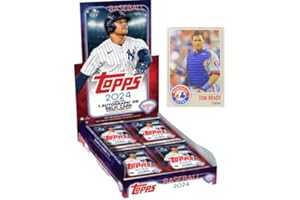 GENERIC 2024 Topps Series 2 Baseball Sealed Hobby Box (20 packs/box) + BONUS Tom Brady Custom Expos Baseball Card
