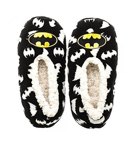 Batman womens cozy slipper socks, large/x-large