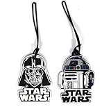 2 Pack Star Wars Luggage Suitcase Tags R2D2 Darth Vader PVC