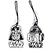 2 Pack Star Wars Luggage Suitcase Tags R2D2 Darth Vader PVC