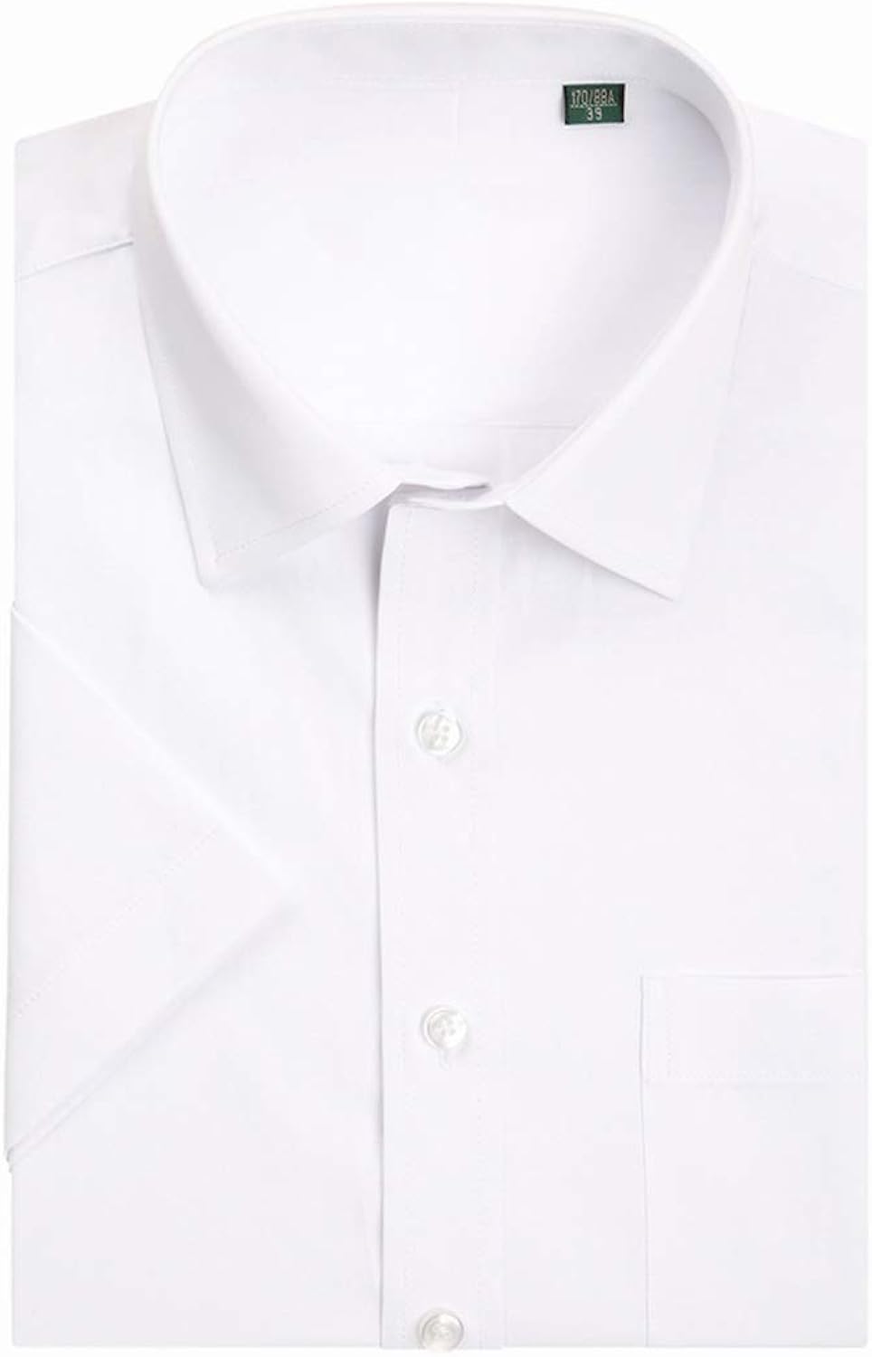 white short sleeve business shirts