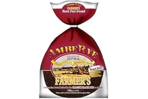 AMBER RYE Lithuanian AmbeRye Yeast FREE Farmer's Bread - All Natural Whole Grain Imported Rye Bread, 24.7 oz/700 g