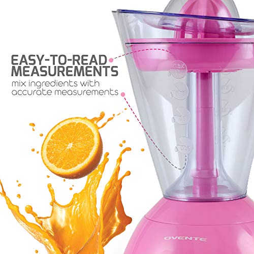 Ovente Electric Citrus Juicer Extractor 34 Ounce Pitcher with Manual