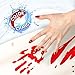 Bloody Shower Curtain Prank Set - 2 Color Changing Sheets That Turn Red When Wet, Red/White, 36x72in (91x182cm) Halloween Decoration Gag Gift Sheet That Color Changes One Side
