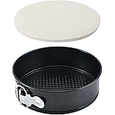 7 Inch Springform Pan Baking Mold Round Leakproof Nonstick Removable Bottom Bakeware for Cake, Cheesecakes, Pizza, and Quiche