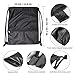 Drawstring Backpack Bag String Waterproof Sackpack Black Sport Gym Backpacks Nylon