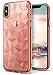 Ringke Air Prism Designed for iPhone X Case, 3D Contemporary Design Flexible TPU Cover for iPhone X Case, iPhone 10 (Not Compatible with iPhone Xs) - Rose Gold
