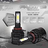 Stark Phantom Series 72W Headlight Conversion Kit - 8000LM - 6000K Crystal White - Bulb Size: 9012 (True 9012)