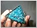 Jet International Men's Exquisite A++ Feroza Blue Chakra Orgone Pyramid Crystal Gemstones Copper Metal Mix Rare Healing Positive Energy Tetrahedron Sacred Onyx Geometry Memory Concentration Meditation