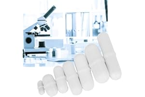 JECTSE 7Pcs Magnetic Stir Bar,PTFE B Type Rod Bead Lab Spin Cylinder,Medical Lab Mixing Blending Equipment for Magnetic Mixer