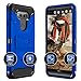Evocel Trio Pro Series Phone Case Compatible with V20 (2016 Release) with Belt Clip Holster and Kickstand, Deep Blue