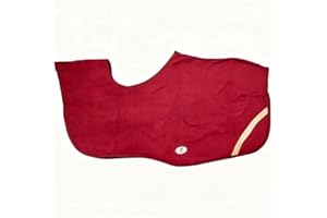 Derby Originals Classic Horse Polar Fleece Keyhole Quarter Sheet – Breathable, Moisture-Wicking, Reflective Exercise Rug with Contoured Fit, Tail Cord & Reflective Safety Strips