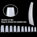 Hyrew FANTESI 1000 Pcs Acrylic Nail Tips French Half Cover U Shape view 4