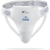 DAEDO Taekwondo Groin Guard Male, WT Recognized, Durable Protection for International Competitions, Sizes: XS to XL