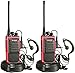 Arcshell Rechargeable Long Range Two-Way Radios with Earpiece 2 Pack Walkie Talkies UHF 400-470Mhz Li-ion Battery and Charger Included