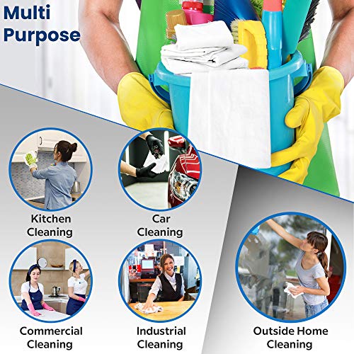 Nabob Wipers New Lint Free Rags 100 Cotton for Cleaning, Soft Cloth