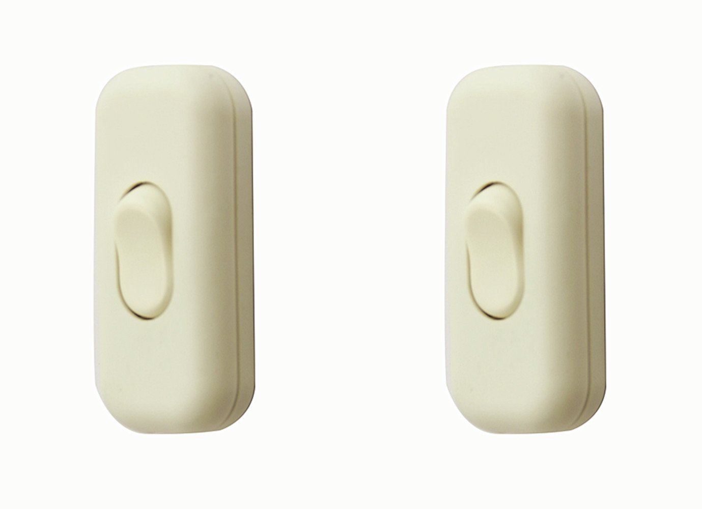 Torpedo Switch/[2 Pack] SFTlite White Inline Switch Use Inline 2 or 3 Core,Inline Lamp/Light/Bulb Switch