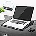 Havit 5 Fans Laptop Cooling Pad for 14-17 Inch Laptop, Cooler Pad with LED Light, Dual USB 2.0 Ports, Adjustable Mount Stand (Blue)