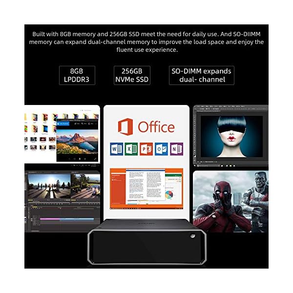 CHUWI-CoreBox-X-Mini-PC-8GB-RAM-256GB-SSD-Intel-Core-i7-6560U-Windows-10-HDMIDP-4K-UHD-Support-Expand-Memory-Card-2T-HDD-1T-SSD-24G5G-WIFI-BT-42-Dual-Gigabit-Ethernet-Four-USB-30 CHUWI CoreBox X Mini PC, 8GB RAM 256GB SSD, Intel Core i7-6560U, Windows 10, HDMI+DP 4K UHD, Support Expand Memory Card…