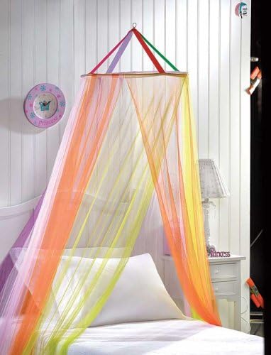 rainbow bed canopy