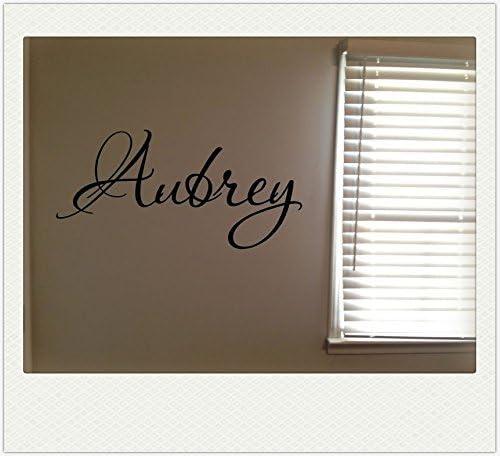 Aubrey Girls Room Name Nursery Baby Kids Pretty Vinyl Wall Quote Sticker