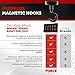 Force Magnet - 10 Pack Magnetic Hooks - Sturdy, Protective & Versatile - Organize Your Home, Office, Classroom & More - Perfect for Cruise Ship Holidays - Includes Bonus No-Scratch Pads