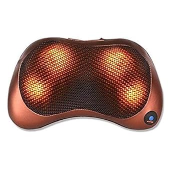 Anshu Enterprise Electronic Portable Car Massage Pillow Massager Cushion Car Lumbar Neck Back Shoulder Heat Pillow Deep Kneading Massager Relax Pain Back Pillow For Car Home Office Massager Amazon In Home Kitchen
