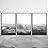 signwin 3 Piece Framed Canvas Wall Art Fog Canvas Prints Home Artwork Decoration for Living Room,Bedroom - 16"x24"x3 Panels