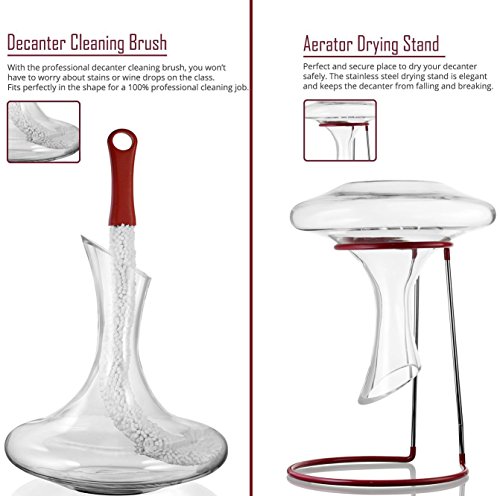 4 Wine+Decanter+Aerator+Set+Accessories