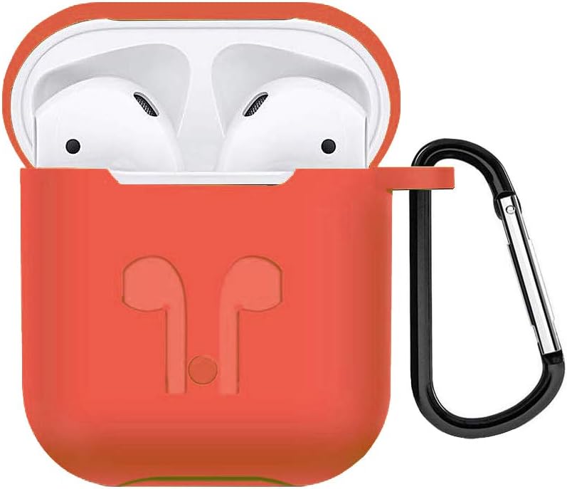 Compatible Airpods Case, AirPods Case Shockproof Case Cover Portable Premium Silicone Skin Cover Case for Apple Airpods 2 & 1