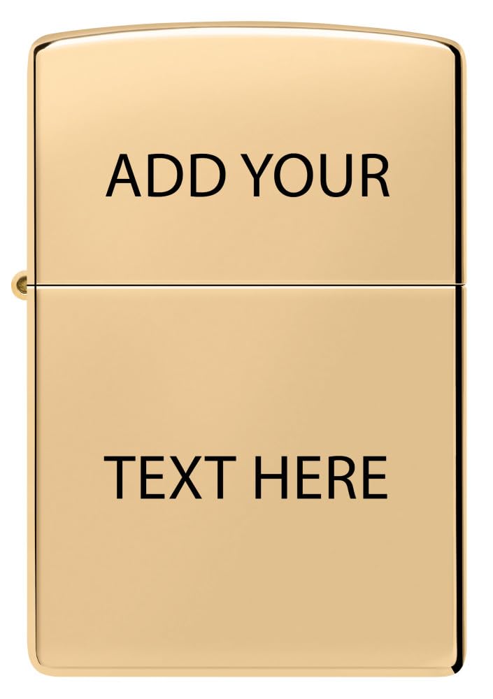 Custom Zippo Brushed Brass Image