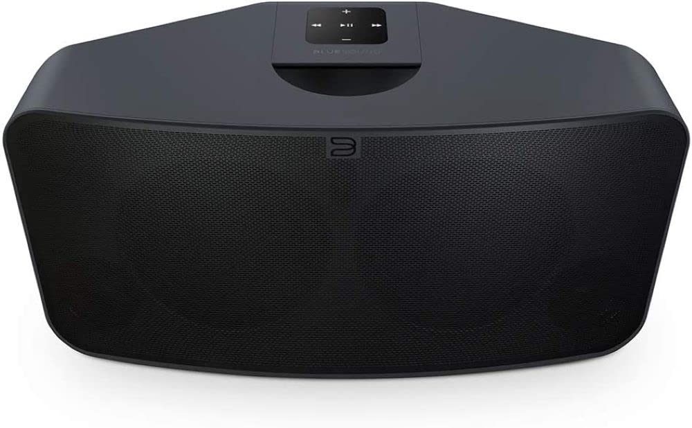 Bluesound Pulse 2i Altavoz inteligente inalámbrico multihabitación con Bluetooth - Negro - Compatible con Alexa y Siri