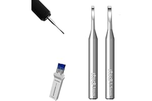 stedi Model Scriber Blades 2PCS,Tungsten steel Blades,1mm + 1.5mm Size,for Modeling Hobby,RG Scale Model, Engraved,Panel line