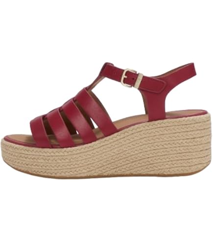 Amazon.com: FitFlop Eloise Cork-Wrap Leather Back-Strap Wedge