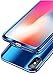 iPhone X Case Slim 360 Degrees Full Body Protection 3IN1 Anti-Scratch Plating Mirror Case Cover with Tempered Glass Screen + Hard PC Protector (iPhone x, Golden)