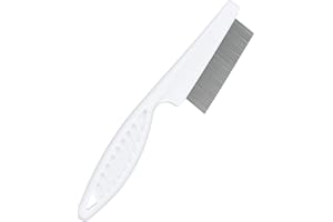 Premium Quality Amazing Stainless Metal Flea Comb for Pets Grooming Comfortable to Use Dogs, Cats, Rabbit Fur Detangling Tool