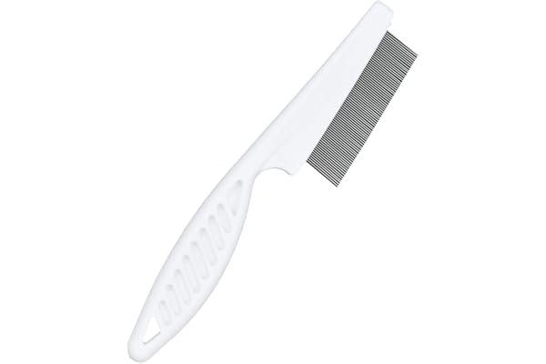 Premium Quality Amazing Stainless Metal Flea Comb for Pets Grooming Comfortable to Use Dogs, Cats, Rabbit Fur Detangling Tool