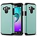 J&D Case Compatible for Samsung Galaxy J3 / J3 2016 / J3 V/Amp Prime / J3 Sky/Express Prime Case, Heavy Duty Dual Layer Hybrid Shockproof Protective Rugged Bumper Case for Galaxy J3 Case, Mint
