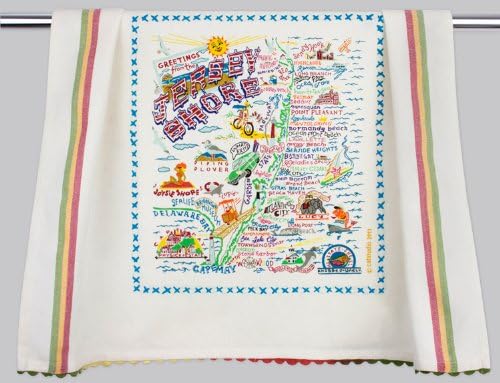 Catstudio Jersey Shore Dish Towel - Original Geography Collection Décor 154JSH-CS
