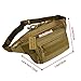 Huntvp Military Hip Fanny Pack Tactical Waist Bag Packs Waterproof Hip Belt Bag Pouch for Hiking Climbing Outdoor Bumbag Coyote Brown