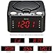 dpnao YW-010 CD Player Clock FM Radio with USB Port (Black)