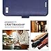 iPhone X Case, iPhone X Wallet Case, FYY [RFID Blocking wallet] Premium Genuine Leather 100% Handmade Wallet Case Credit Card Protector for iPhone X Edition (2017) Navy Blue
