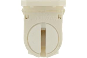 Leviton 13654-SNP Miniature Base, T5 Bi-Pin, Standard Fluorescent Lampholder (White)