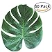 TINKSKY 60pcs Artificial Tropical Palm Leaves Simulation Leaf Hawaiian Luau Party Jungle Beach Theme Party Decorations 35x29cm