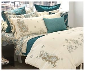 Amazon.com: DKNY Botanical Cross Stitch Bedding Collection