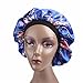 Qhome Luxury Wide Band Satin Bonnet Cap Comfortable Night Sleep Hat Hair Loss Cap