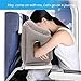 Nozama Inflatable Travel Pillow, Head Neck Rest Pillow, Fast Inflate/Deflate Portable Travel Pillow with Fully Support Carry Pouch, Perfect for Airplane Train Traveling Office Napping Camping